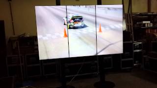 Alquiler 3x1 video Wall 55 sin bordes