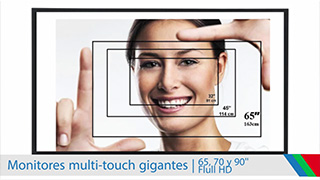 Videowall, Monitores Touch