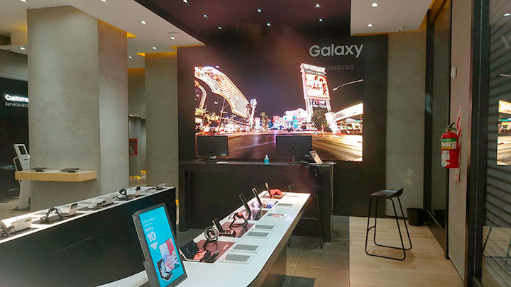 Pantallas LED Samsung en local comercial